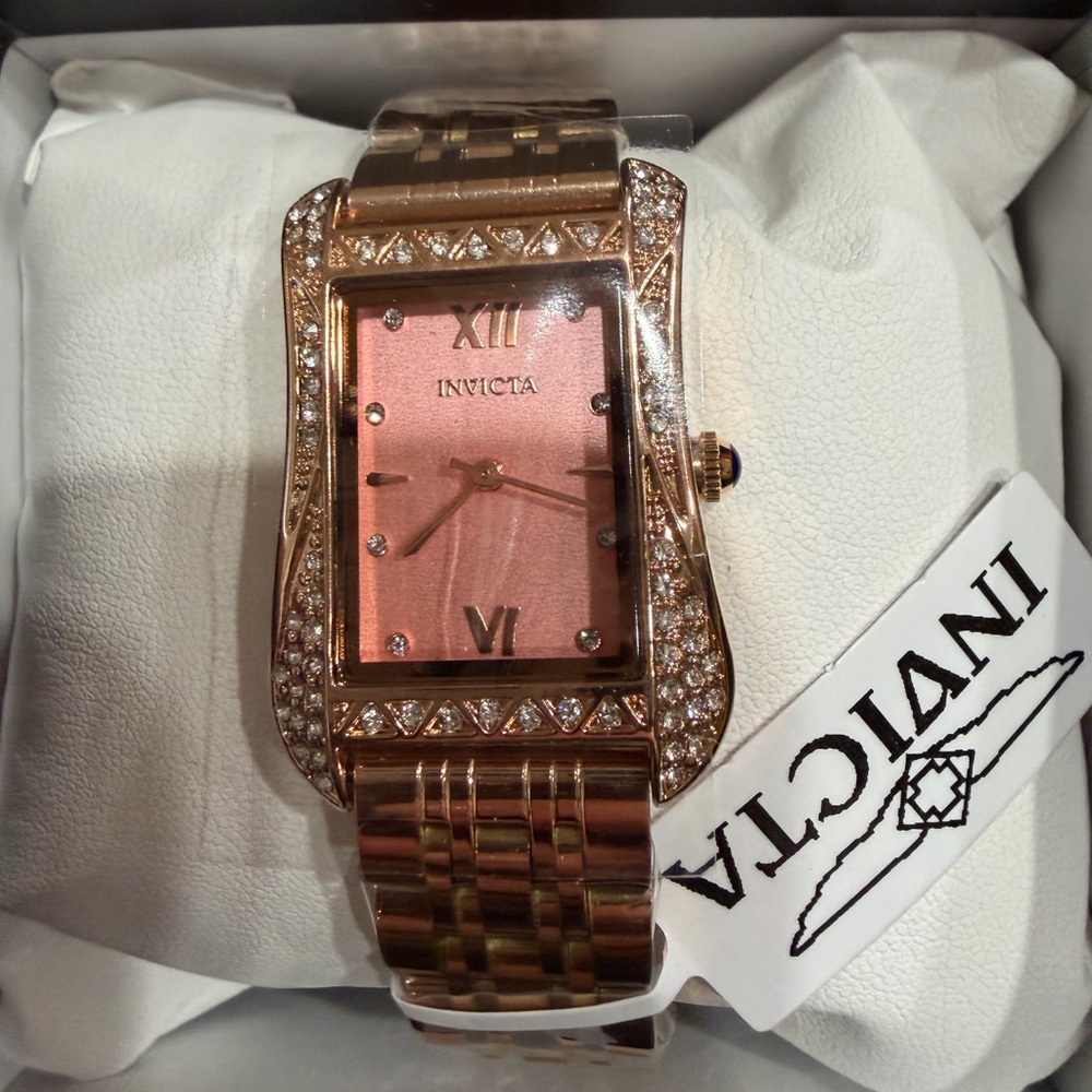 Invicta Women's Pink and Rose Gold Watch
